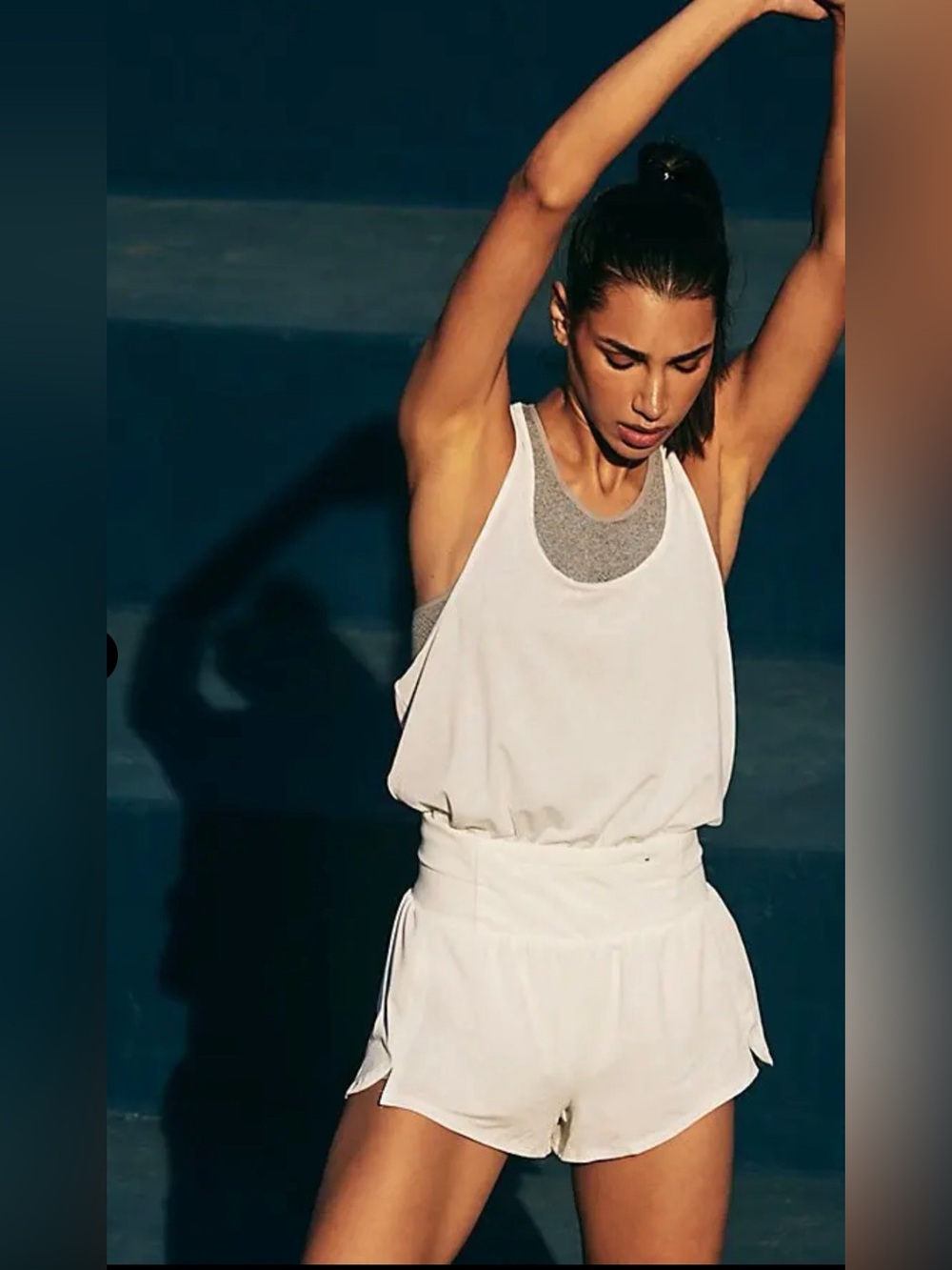 FP Movement by Free People White Athletic Tank & Shorts - Picture 3 of 10